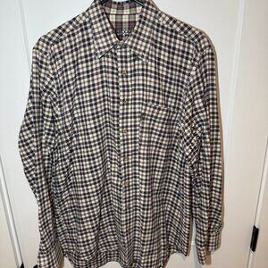 Barbour Plaid Button Down Shirt.